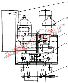 圖 1 快關(guān)蝶閥液壓驅(qū)動(dòng)裝置外型