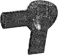 模型的網格結構剖視圖(圖 2)